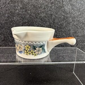 Vintage Goebel COUNTRY BURGUND Butter Sauce Pot Gravy Boat No Stand West Germany